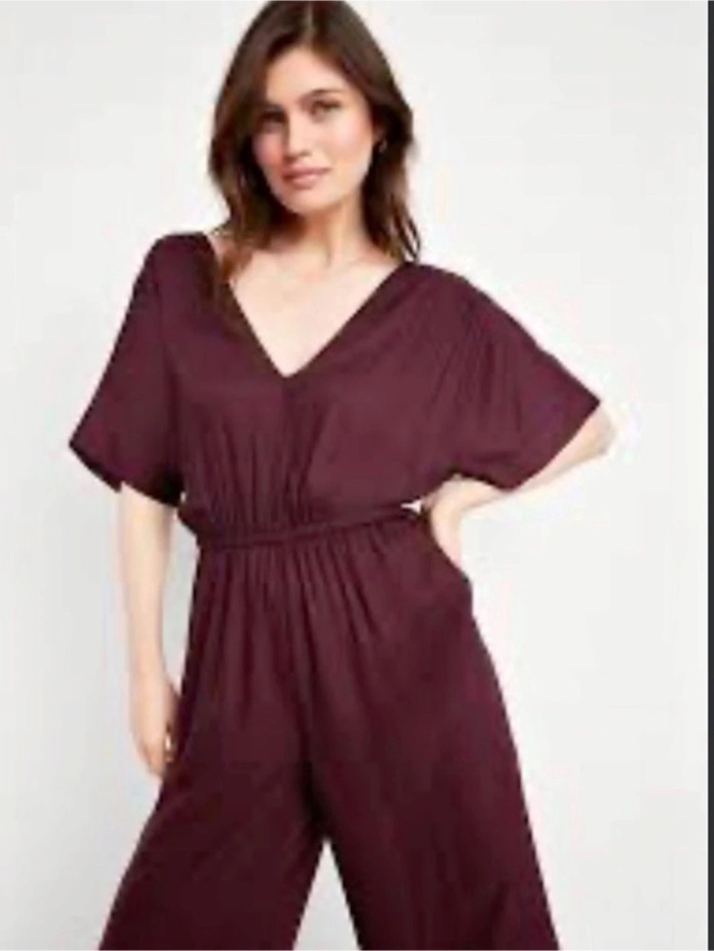 Old Navy Waist-Defined Crepe Wide-Leg Jumpsuit